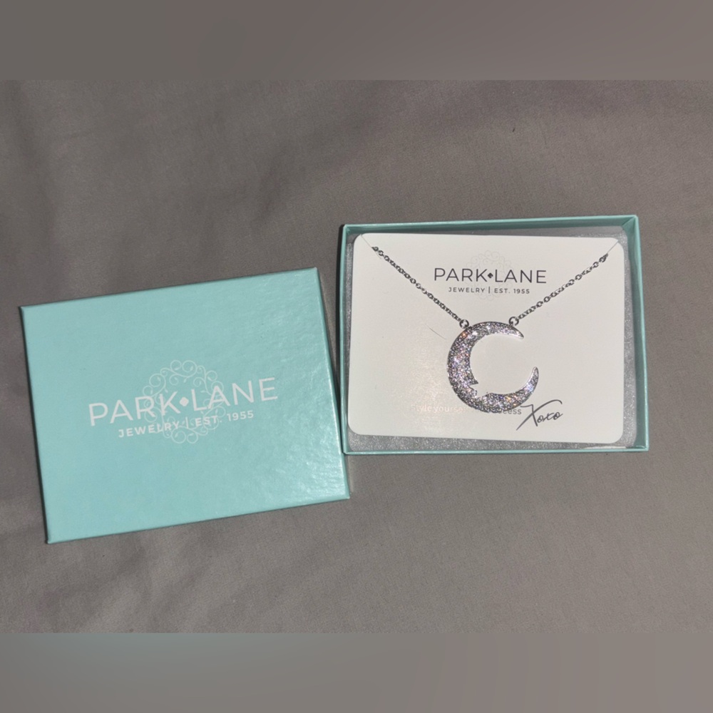Park Lane Silver Crescent Necklace